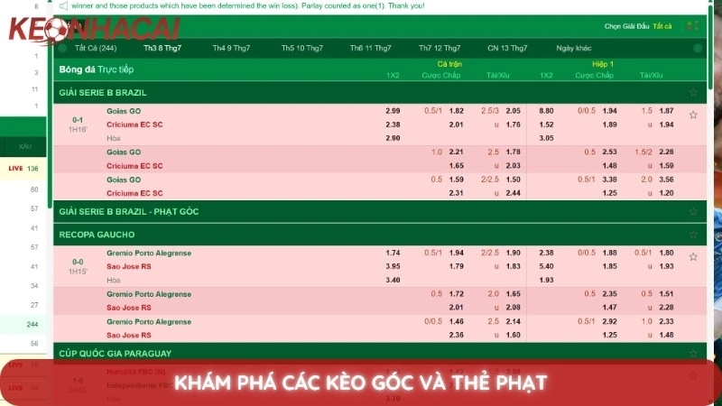 Kèo Nhà Cái Serie A 1 Nhìn chung về kèo nhà cái Serie A