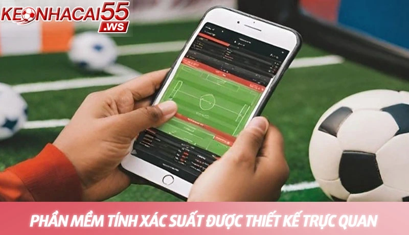 Giao diện của phần mềm tính xác suất được thiết kế trực quan