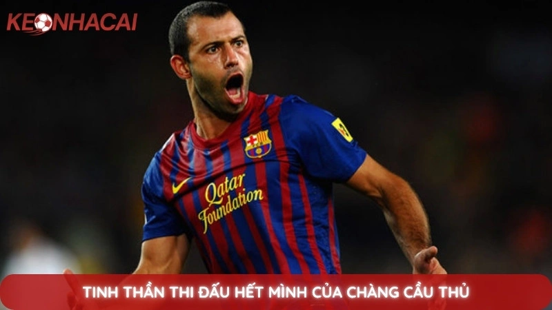 Tinh thần thi đấu hết mình của chàng cầu thủ